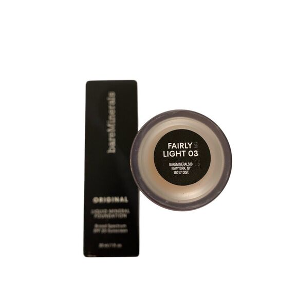 BareMinerals Original Liquid Mineral Foundation Fairly Light 03 - 1 oz / 30ml - Picture 2 of 5